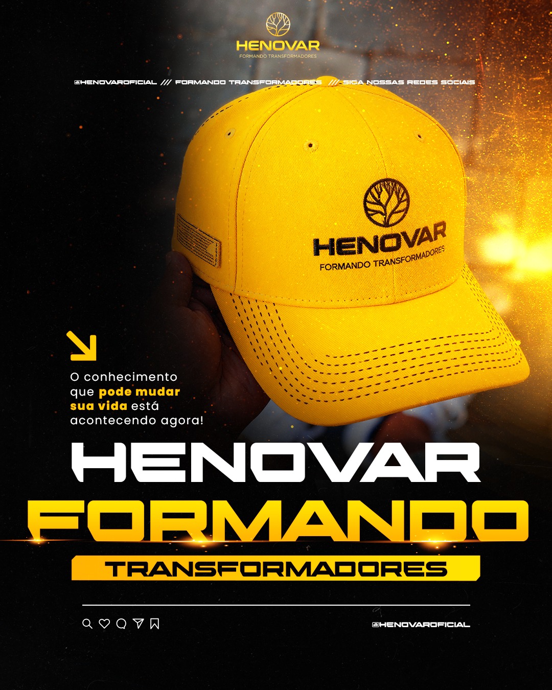 BONÉ HENOVAR AMARELO